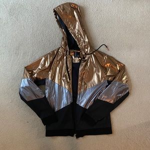 AKAYA METALLIC WORKOUT JACKET